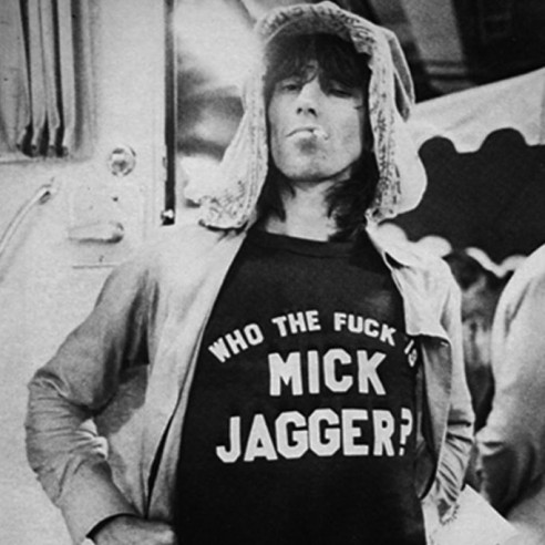 Camiseta Keith Richards WHO THE FUCK IS MICK JAGGER?