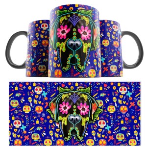 Taza Catrina Día de los Muertos Gran Danés