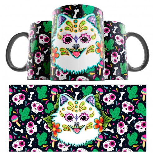 Taza Catrina Día de los Muertos Pomerania