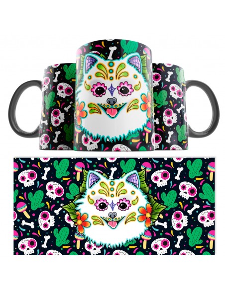 Taza Catrina Día de los Muertos Pomerania