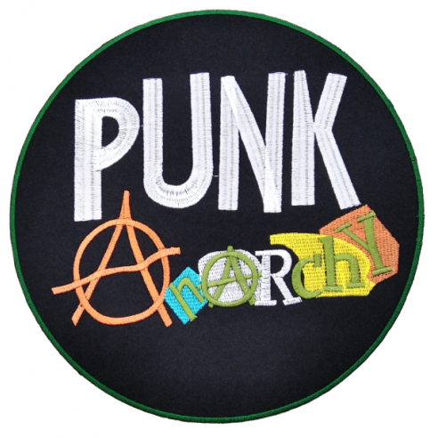 Parche Bordado Gigante Punk Anarchy