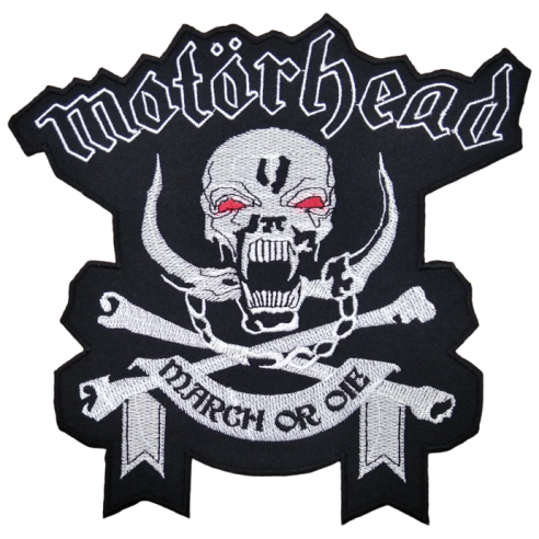 Parche Bordado Gigante Motorhead March or Die